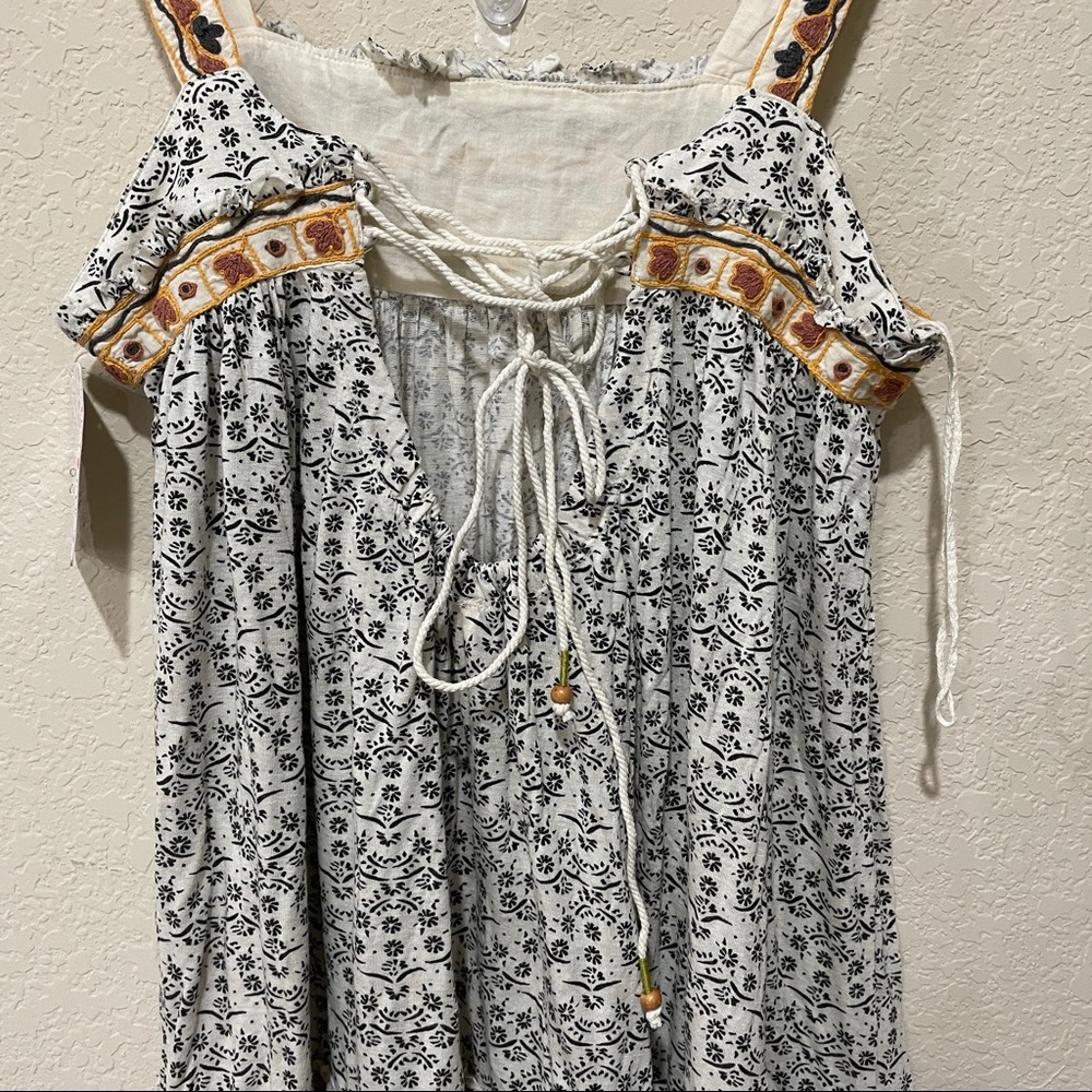 NWT Free People Boarderline Tank Linen Blend Dress - Picture 10 of 10